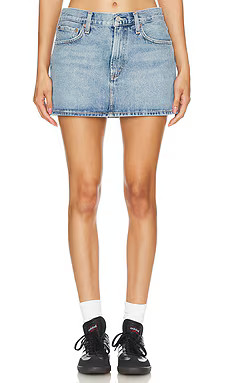AGOLDE Alek Mini Skirt in Force from Revolve.com | Revolve Clothing (Global)