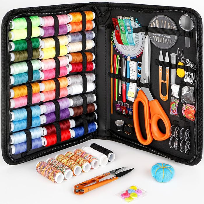 Kit de Costura para Adultos, Maxfanay Kit de Agujas e Hilo para Coser, Accesorios Profesionales d... | Amazon (US)
