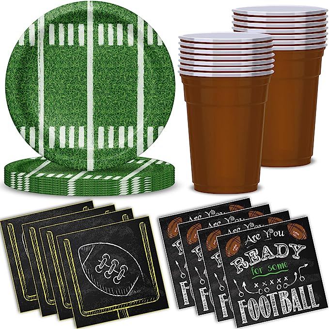 Football Party Decorations | The Big Game Football Party Supplies | Football Plates, Football Nap... | Amazon (US)