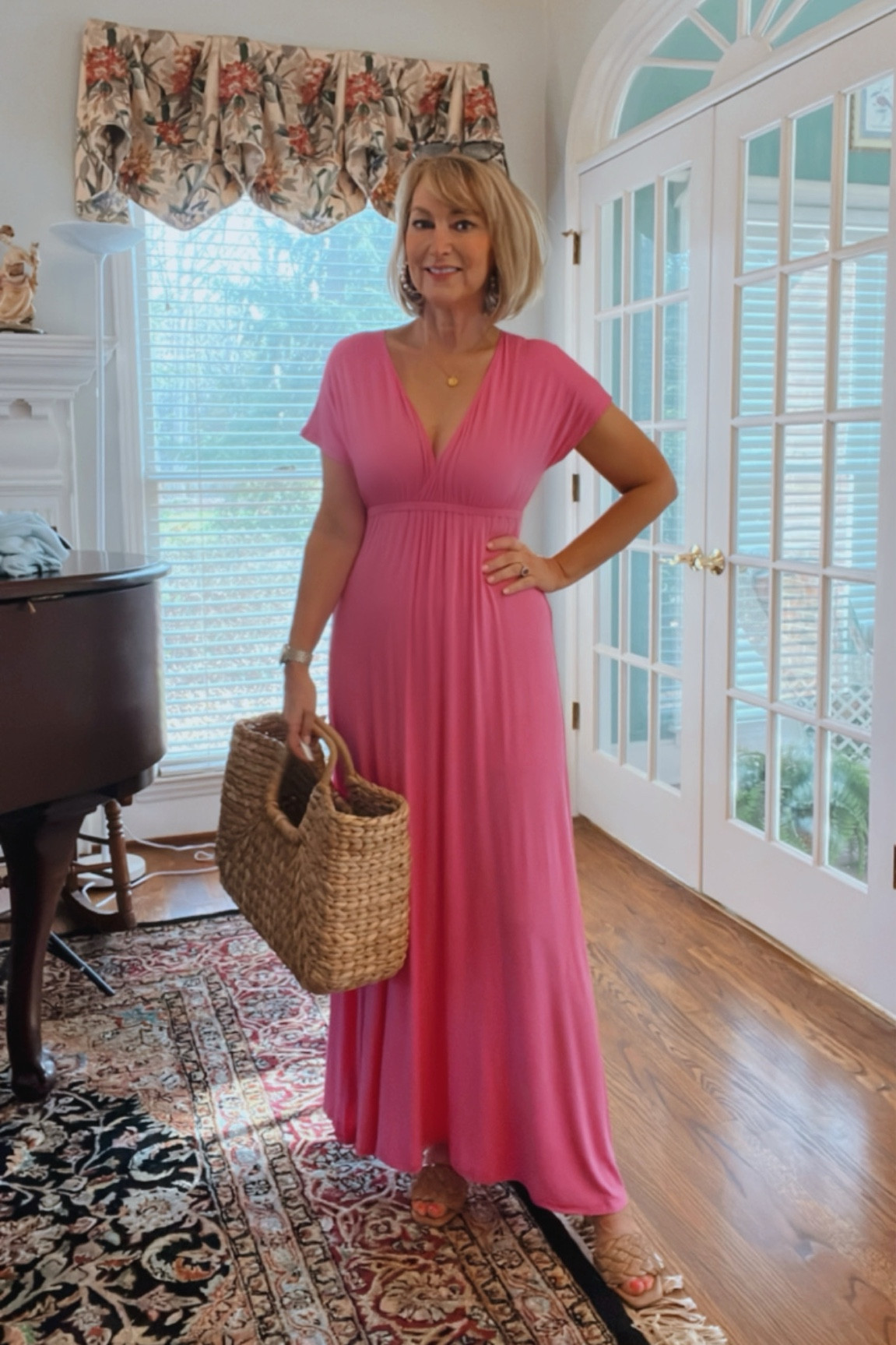 pink maxi dress amazon