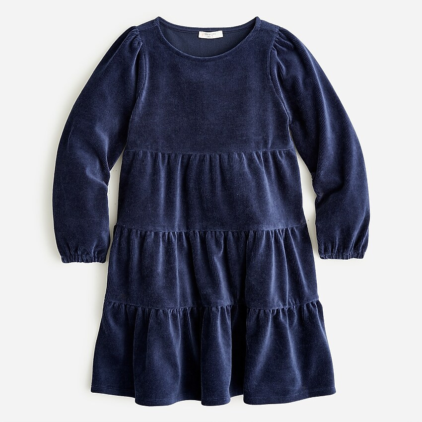 Girls' tiered corduroy dress | J. Crew US
