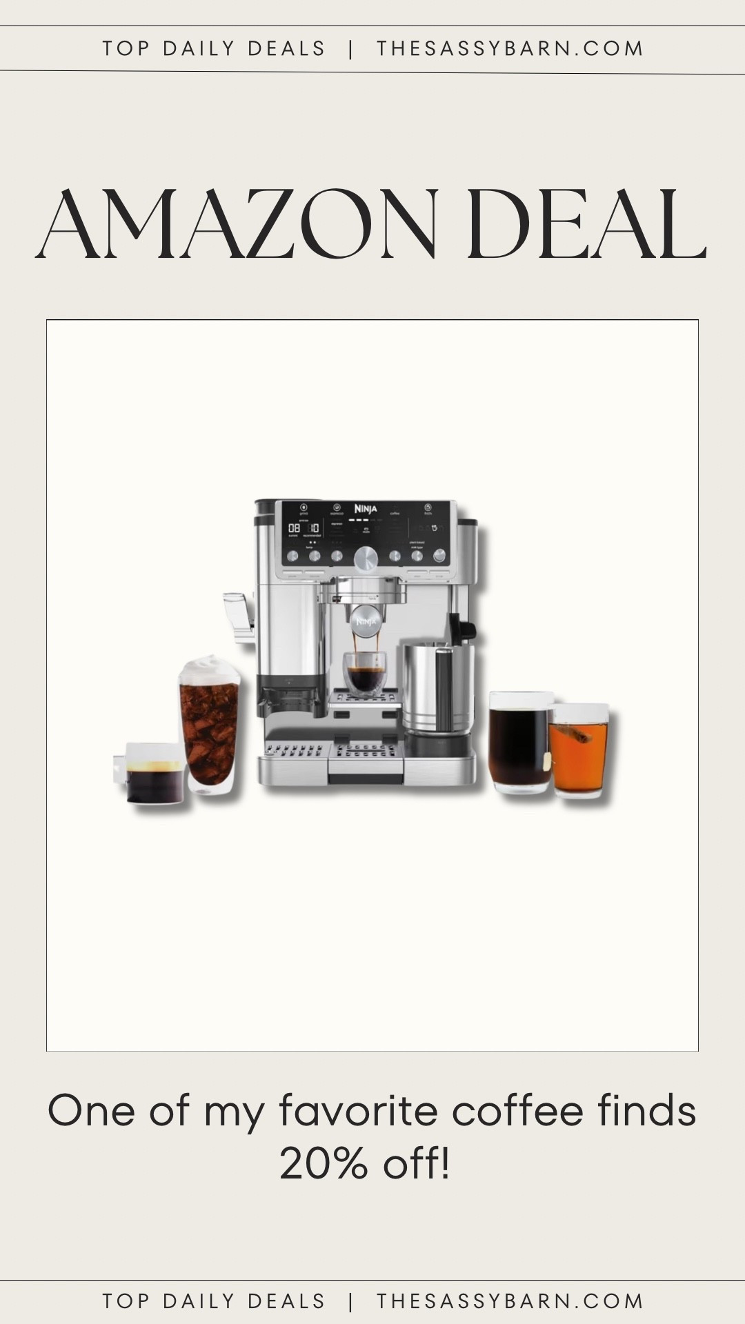 Ninja Luxe Café Pro Series, Espresso Machine, Drip Coffee, Cold Brew, Hot Water, Integrated Tamper, Built-in Grinder, Hands-Free Frother for Cappuccinos, Lattes, Americanos, Dairy or Non-Dairy,

#LTKSaleAlert #LTKCyberWeek #LTKGiftGuide