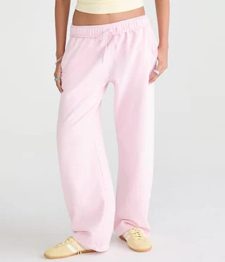 Cloud Soft Mid-Rise Straight Leg Sweatpants | Aeropostale