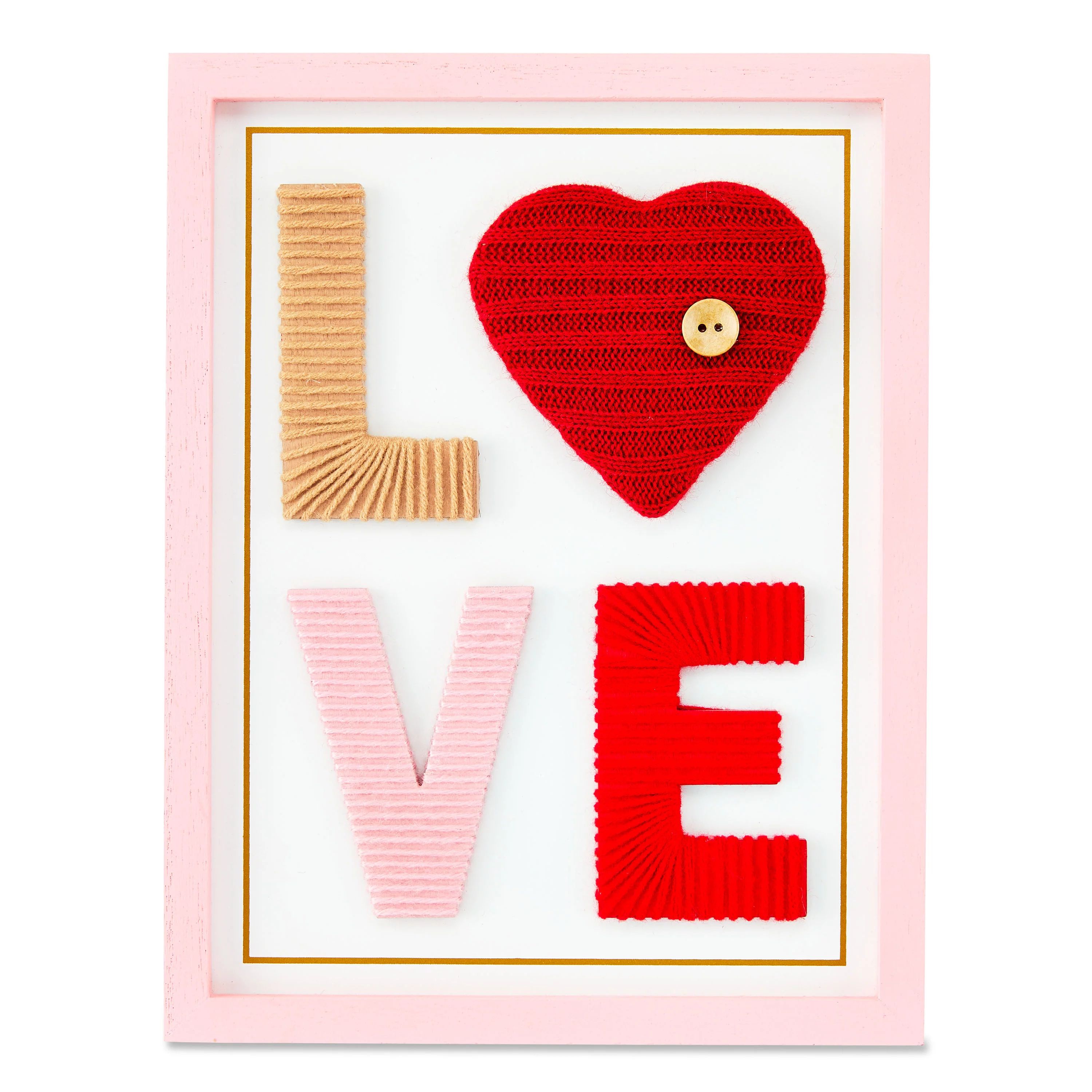 Way To Celebrate Valentine Fabric Love Wall Décor Sign | Walmart (US)