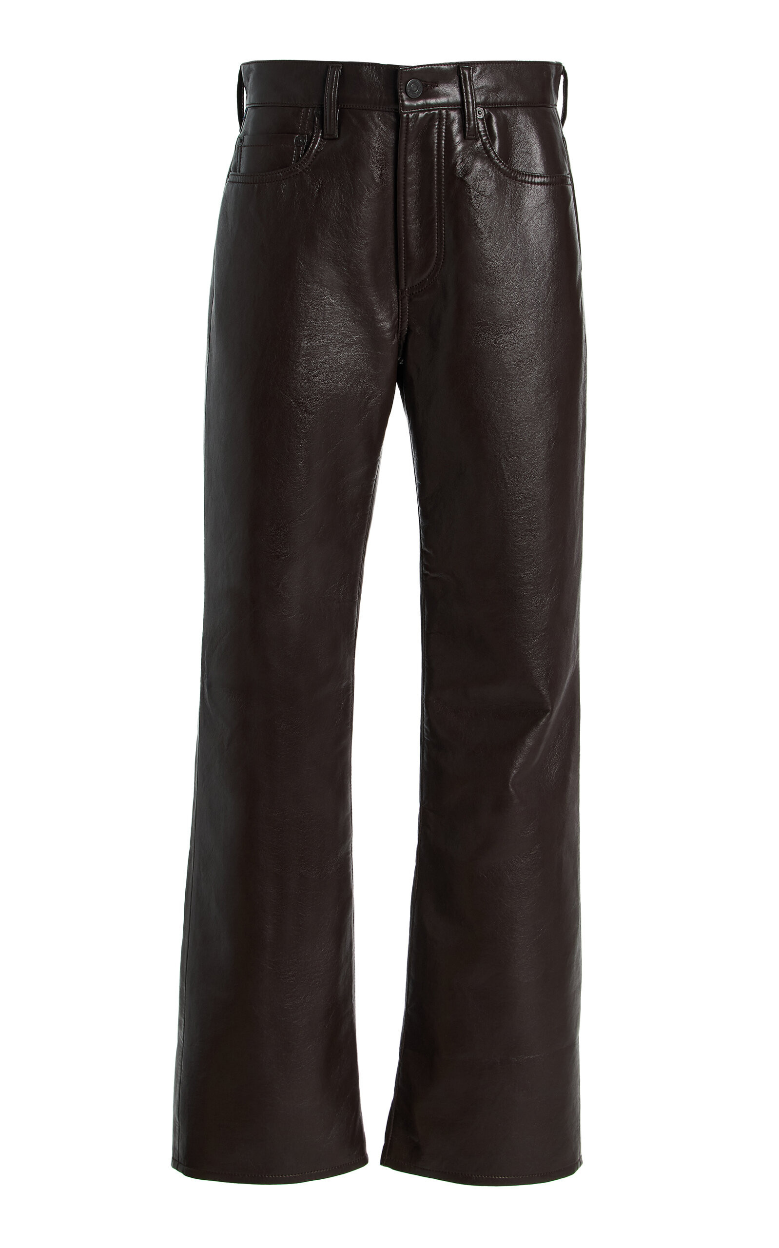 Citizens of Humanity Genova Low-Rise Bootcut Leather Pants - Moda Operandi | Moda Operandi (Global)