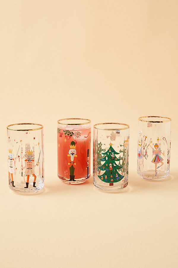 Rifle Paper Co. for Anthropologie Nutcracker Juice Glass | Anthropologie (US)