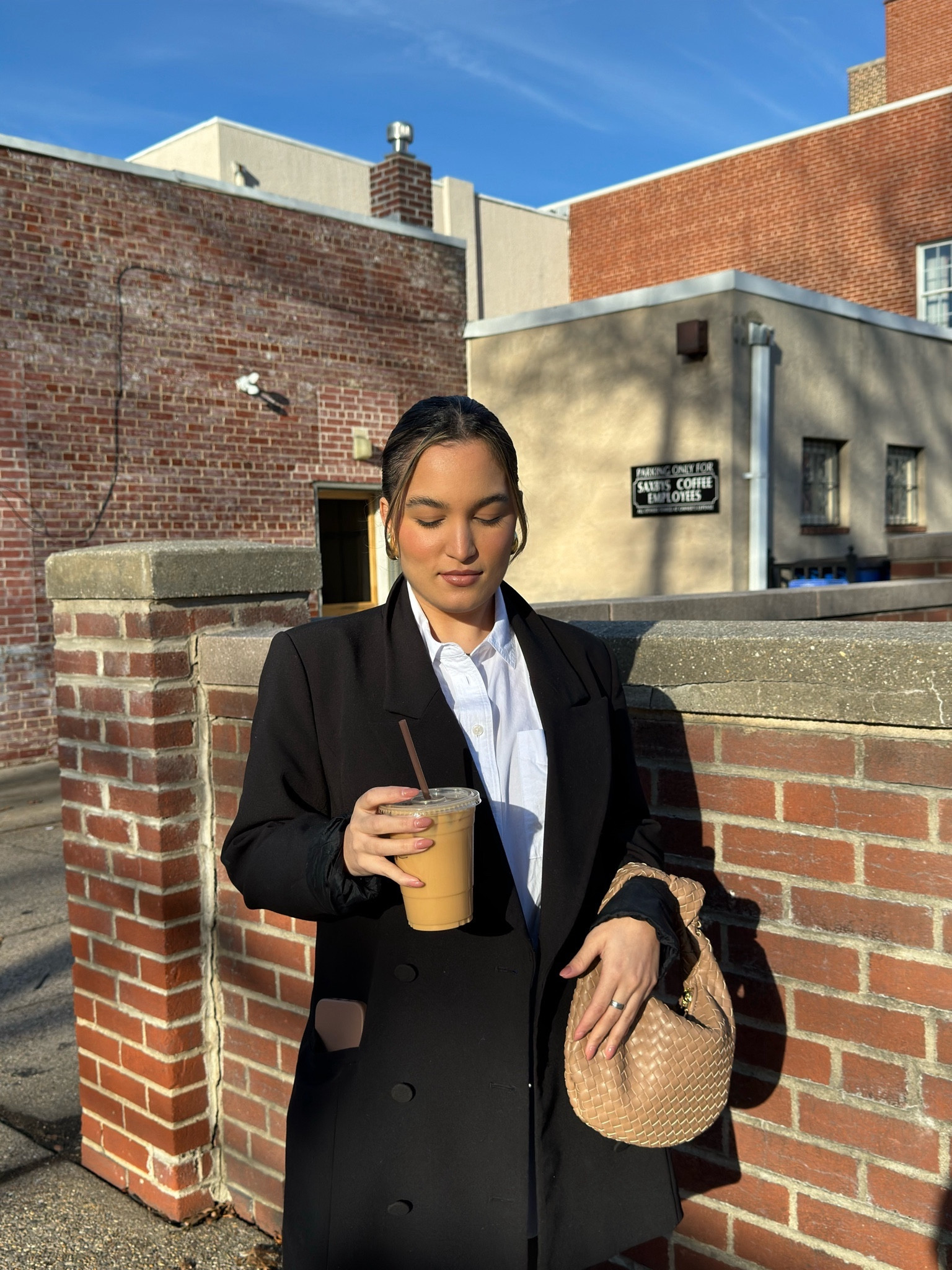 Details 

Blazer @goodamerican 
White button down @madewell 
Leather pants @nordstrom 
Sneakers @veja 
Bag @anthropologie 
Earrings @amazon 

Outfit linked in my bio 🥰

#LTK #madewell #veja #vejasneakers #leatherpants #leatherpantsoutfit #outfitoftheday #trendyoutfit #anthropologie #anthropologiestyle #winterstyle #fashion #ltkstyletip #ltkunder100 #ltkunder50