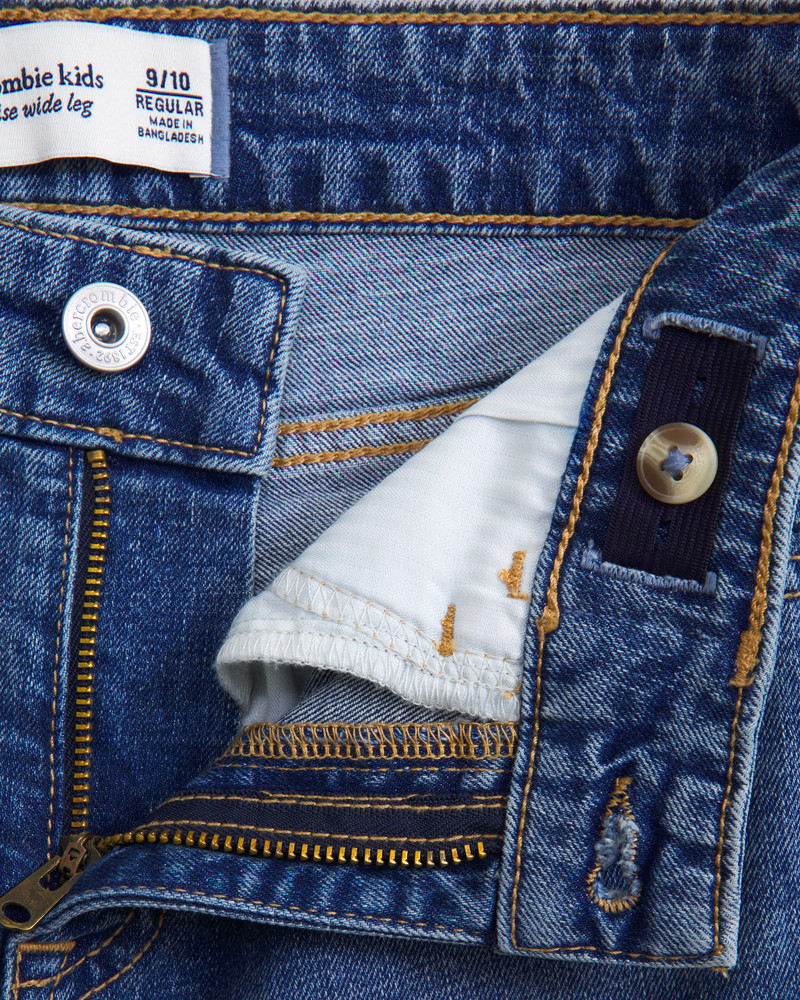 high rise wide leg jeans | Abercrombie & Fitch (US)