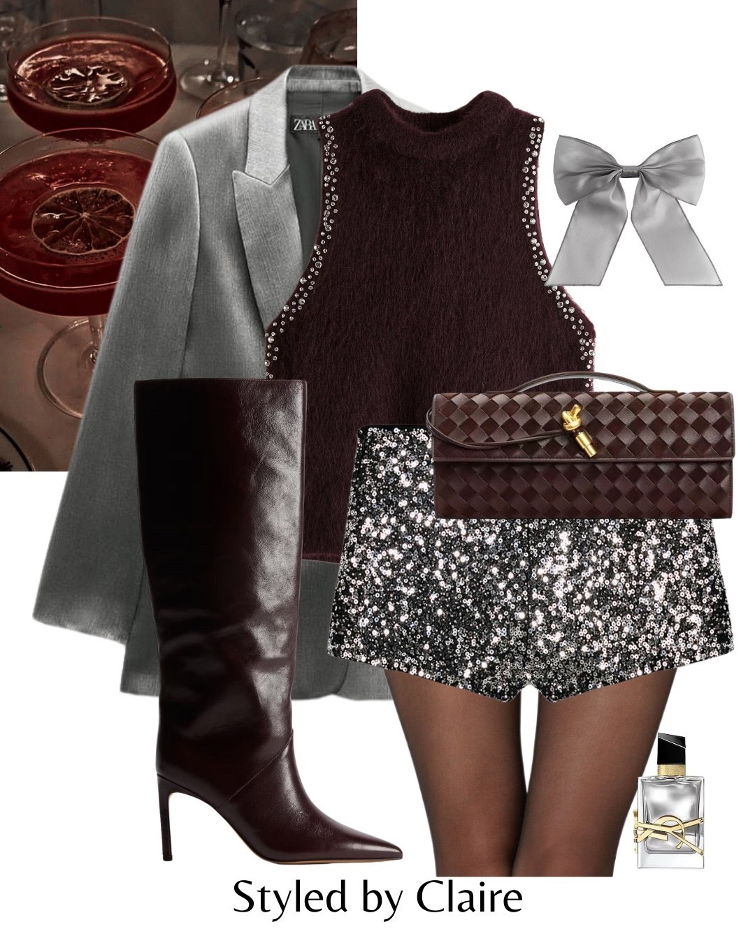 SEQUIN SHORTS🪩
Tags: Zara silver mini embellished knee high boots leather mohair H&M knit top shimmery shimmering blazer oversized H&M bow hair bottega clutch fashion partywear festive Christmas night out party sparkle sparkly rhinestone city break statement style

#LTKpartywear #LTKfestive #LTKstyletip