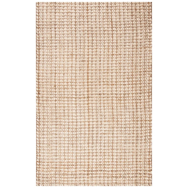 Tressie Natural Fiber Hand Loomed Jute Solid Color Rug | Wayfair North America