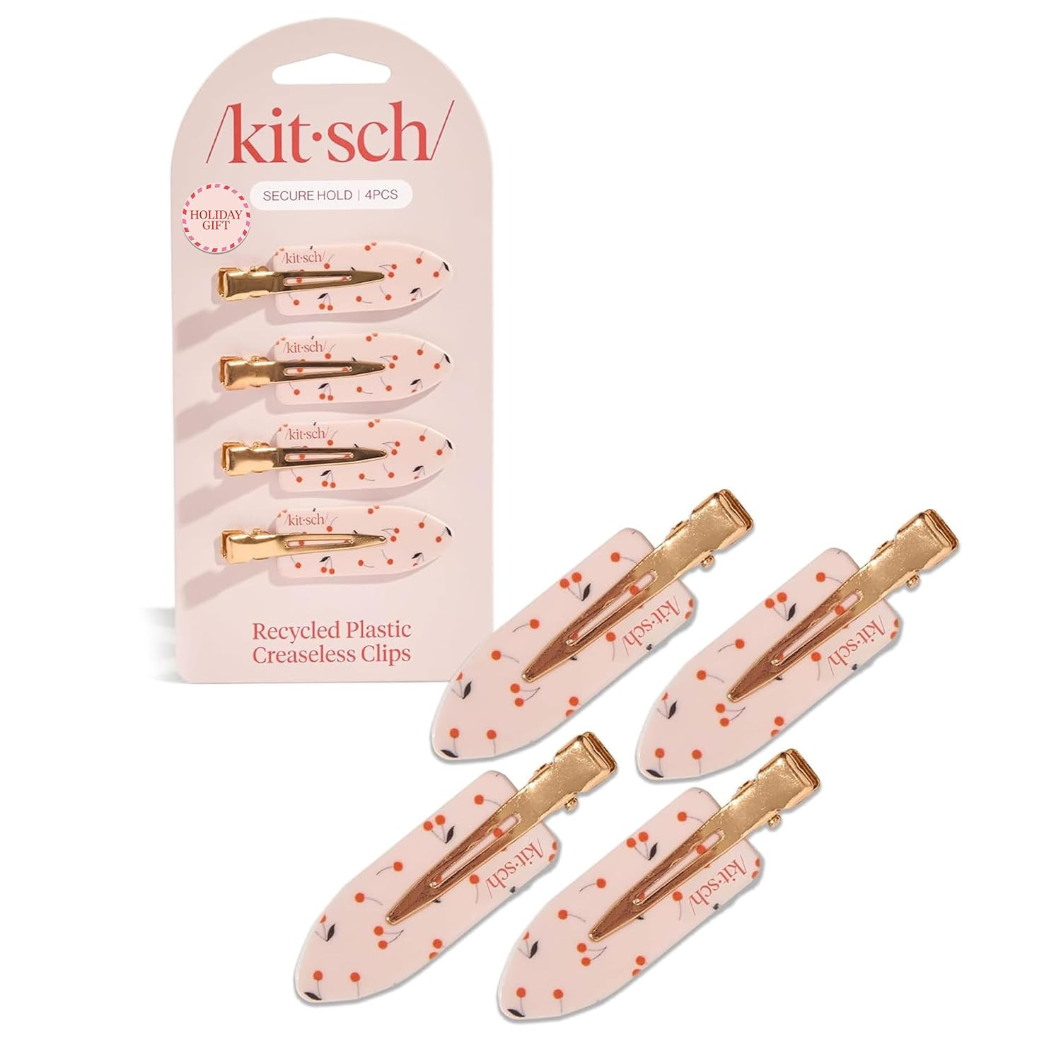 Kitsch Creaseless Hair Clips for Women - No Crease, No Bend Hair Clips for Styling, Bangs, Makeup... | Amazon (US)