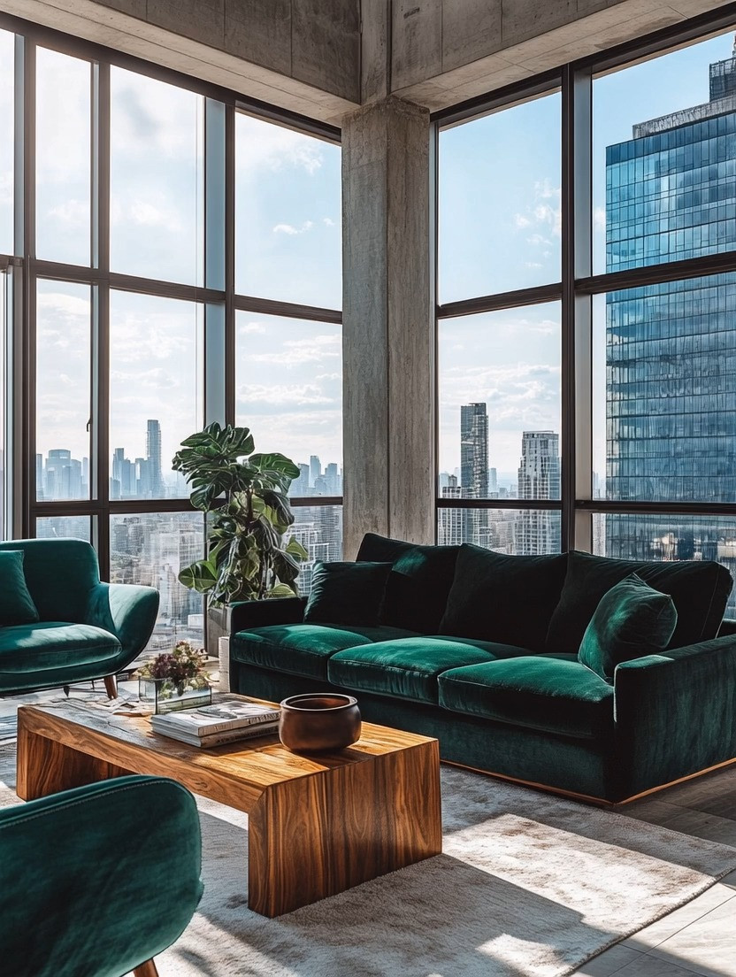 Modern minimalism is often misunderstood.

It’s not about empty rooms or decorating everything in white.

It’s about intentional pieces that create impact without clutter.

A perfect example:

• A rich jewel-toned sofa like this emerald green
• A natural wooden coffee table to ground the space
• Plenty of light and a few thoughtful accents

That’s it.

Simple. Clean. Elegant.

The contrast between deep color and natural materials instantly elevates the room while still keeping the space calm and uncluttered.

Because real minimalism isn’t boring — it’s selective.

Choose fewer pieces.
Choose better pieces.

And suddenly the entire room feels modern, warm, and high-end.

Shop our curated edit of jewel-tone sofas and wooden coffee tables: link below.

#ModernMinimalism
#LivingRoomDesign
#InteriorStyling
#LuxuryInteriors
#HomeDecorIdeas
#EmeraldGreen 

 #LTKHome