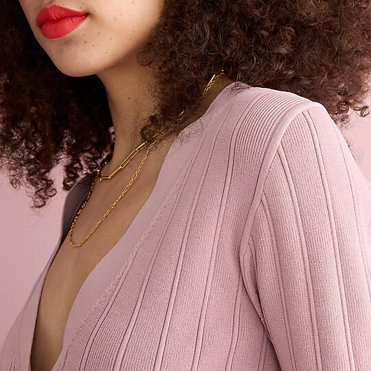 Supersculpt V-neck cardigan sweater | J. Crew US