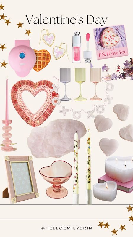 Valentine’s Day gift guide 🫶🏼 galentines day, Valentine’s Day, candlesticks, Estelle colored glasses, waffle maker, candle, wreath, Valentine’s Day decor, pink frame

#LTKSeasonal #LTKunder50 #LTKunder100