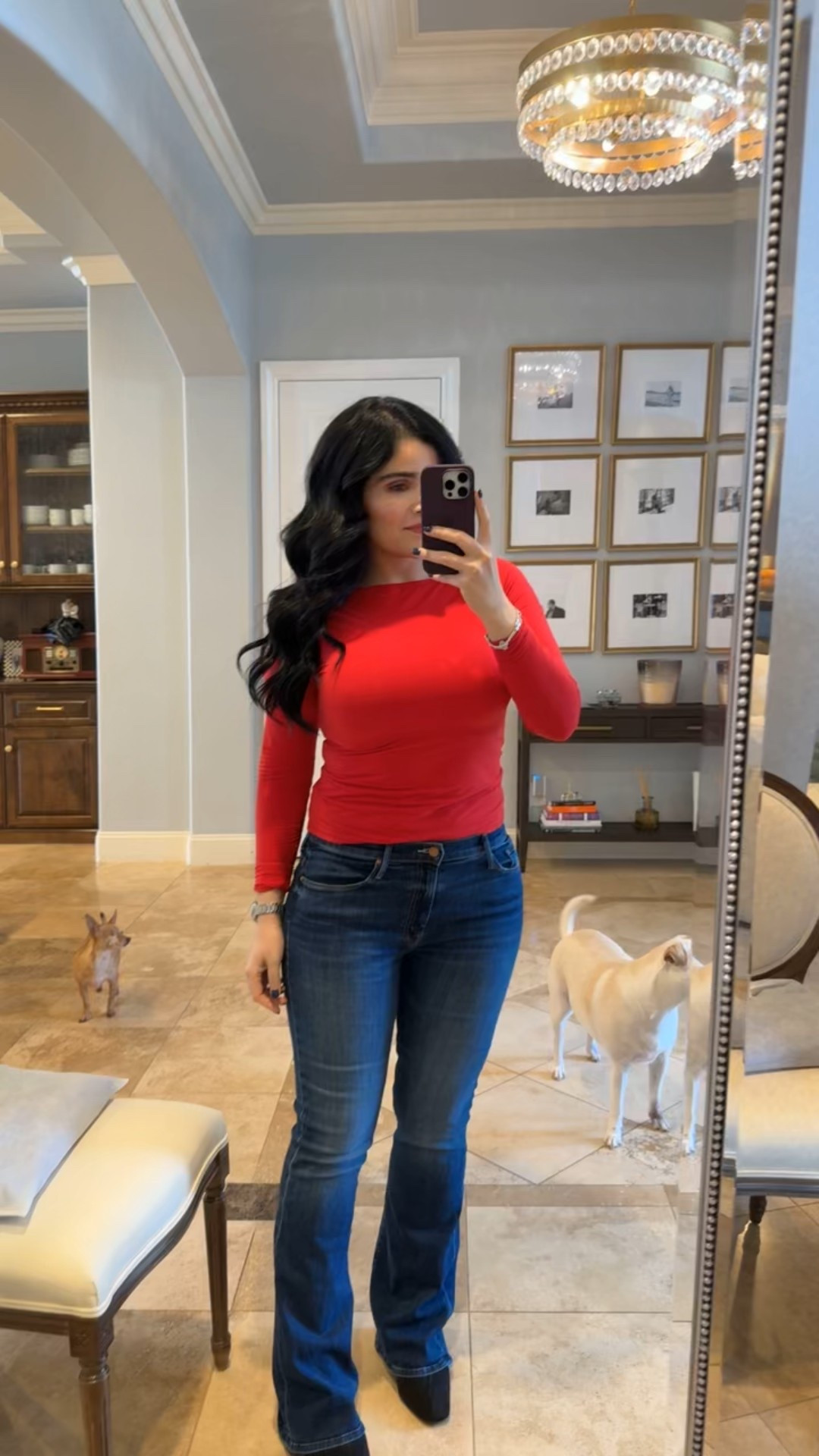 Today’s look ❤️ 
Red shirt, Valentine’s Day look 
Valentine’s Day outfit 

#LTKootd #LTKdayinmylife #LTKValentine