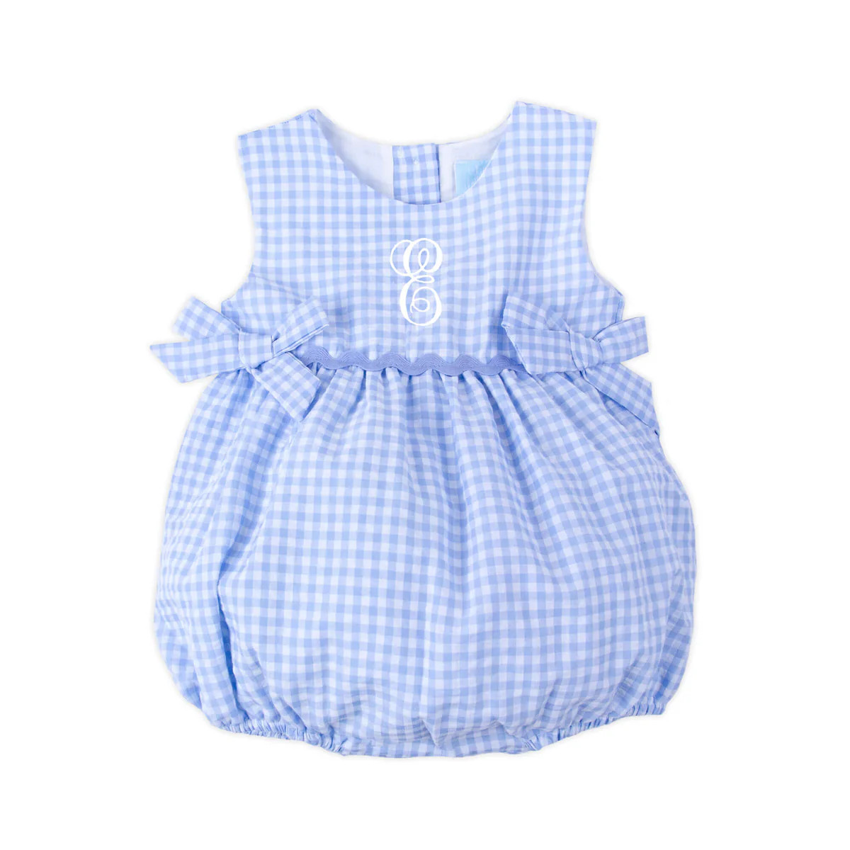 Light Blue Gingham Eleanor Bubble | Classic Whimsy