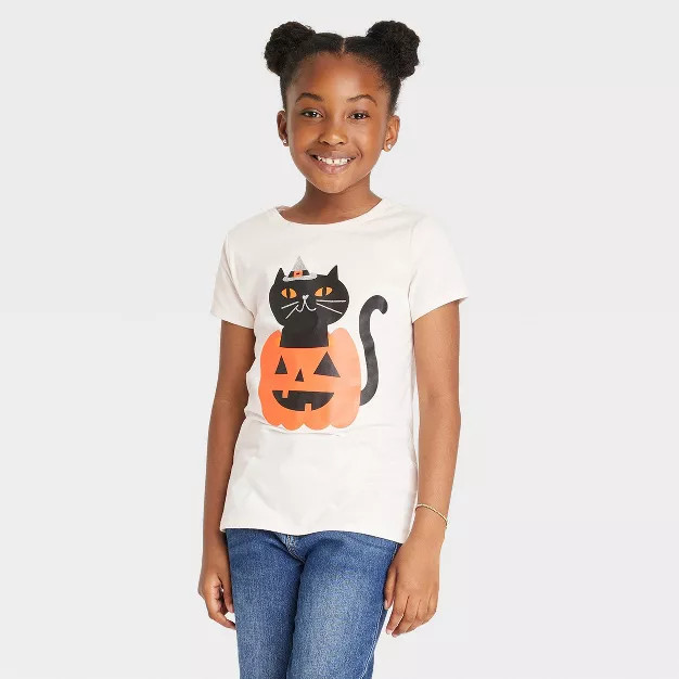 Girls' Halloween Short Sleeve T-Shirt - Cat & Jack™ | Target