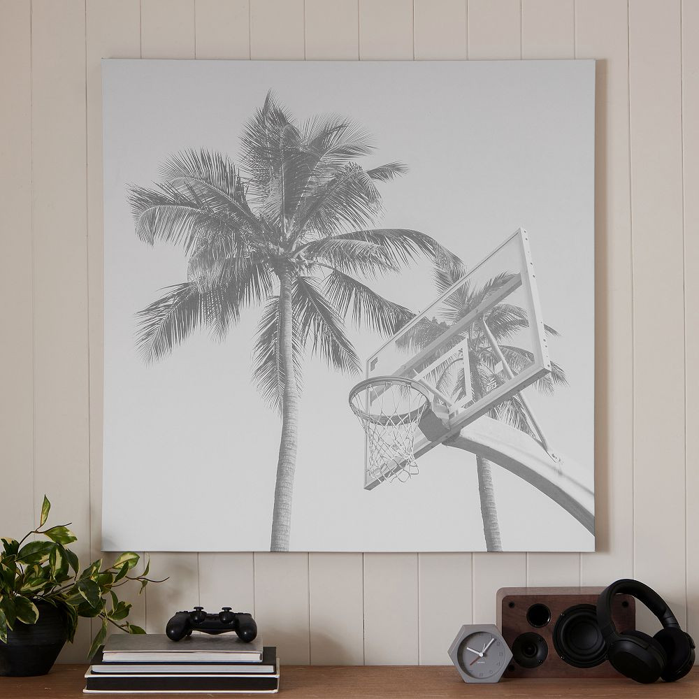 Basketball Hoop Canvas Wall Art | Pottery Barn Teen