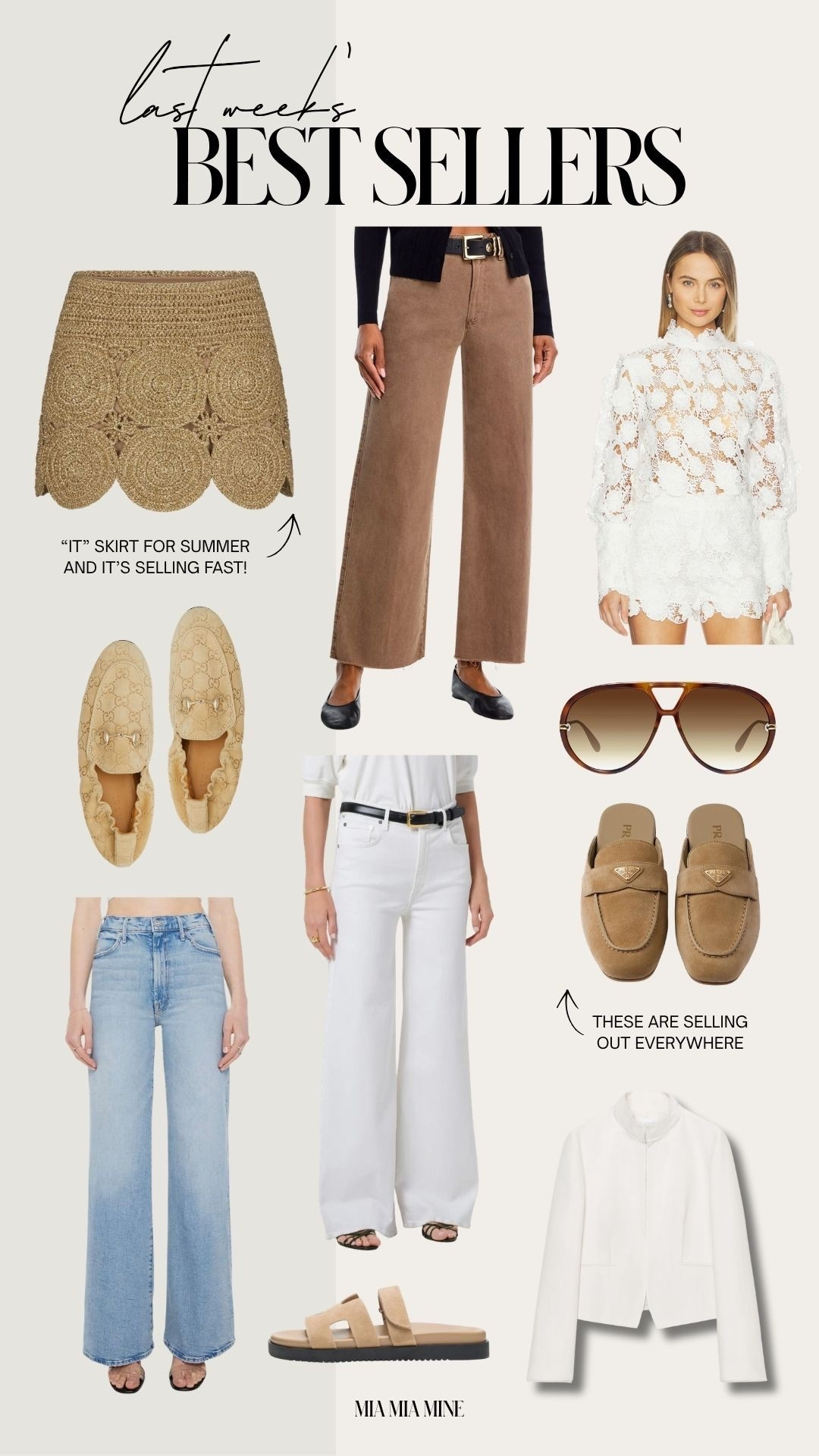 Last week’s best sellers
Zara white jacket wearing an XS
Mother denim wearing a size 24
Paige brown denim wearing a 23
Hermes inspired sandals 
Gucci loafers size up by 1/2



#LTKWorkwear #LTKOver40 #LTKootd