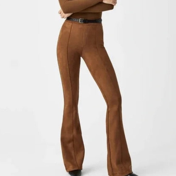 Nwt spanx faux suede flare pant | Poshmark