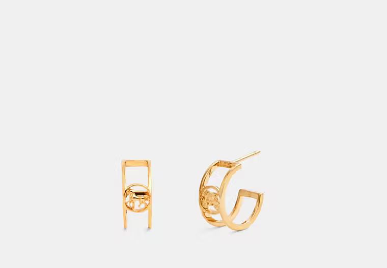 Horse And Carriage Huggie Earrings | Coach Outlet