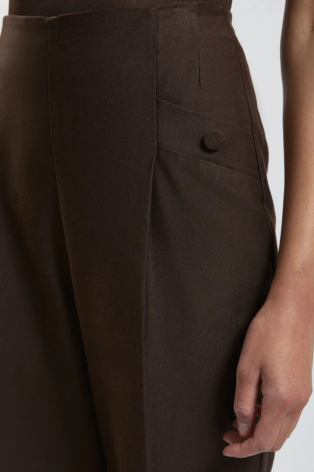 Stretch Twill Tailored Trouser | Karen Millen