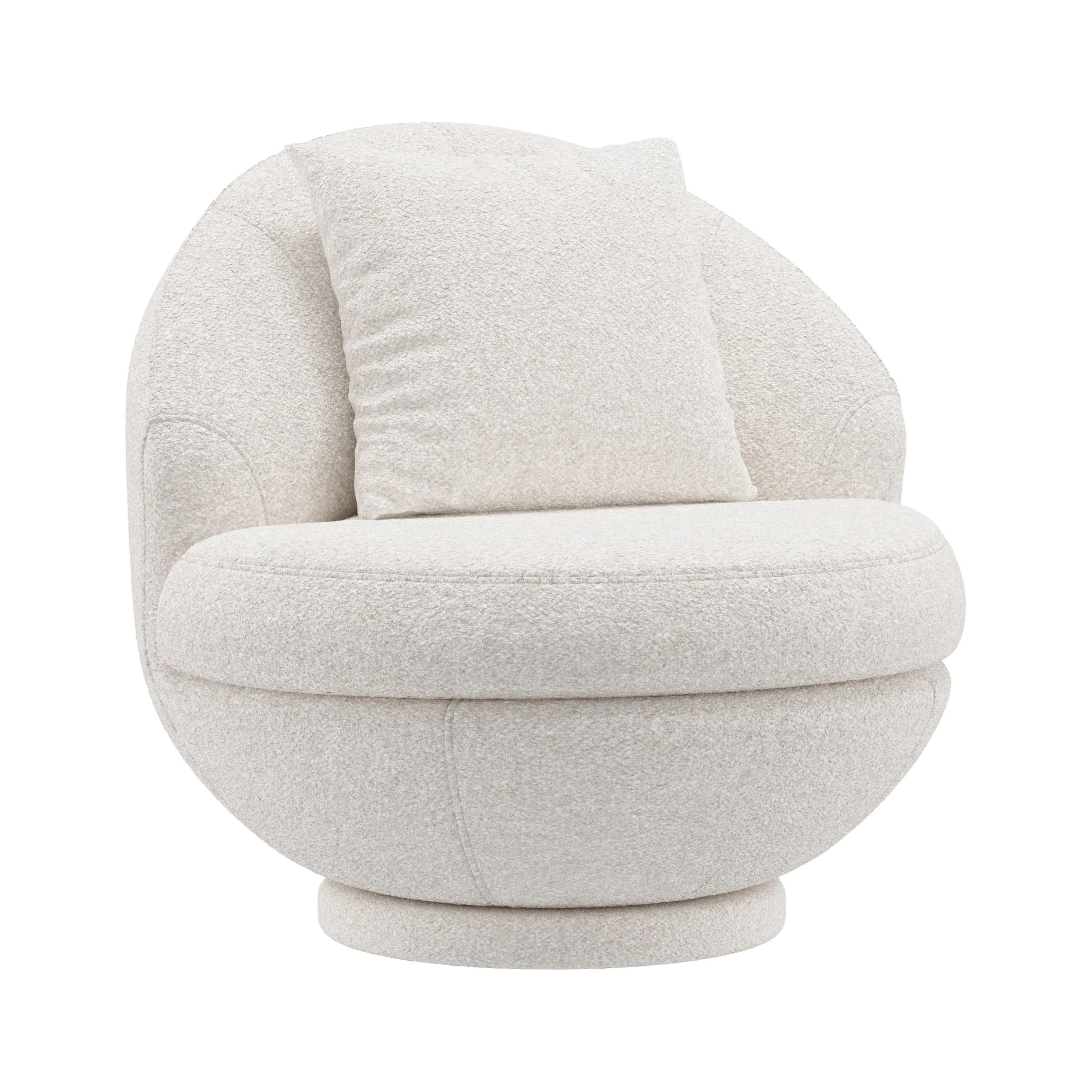 Hillsdale Boulder Upholstered Swivel Storage Chair, Ash White - Walmart.com | Walmart (US)
