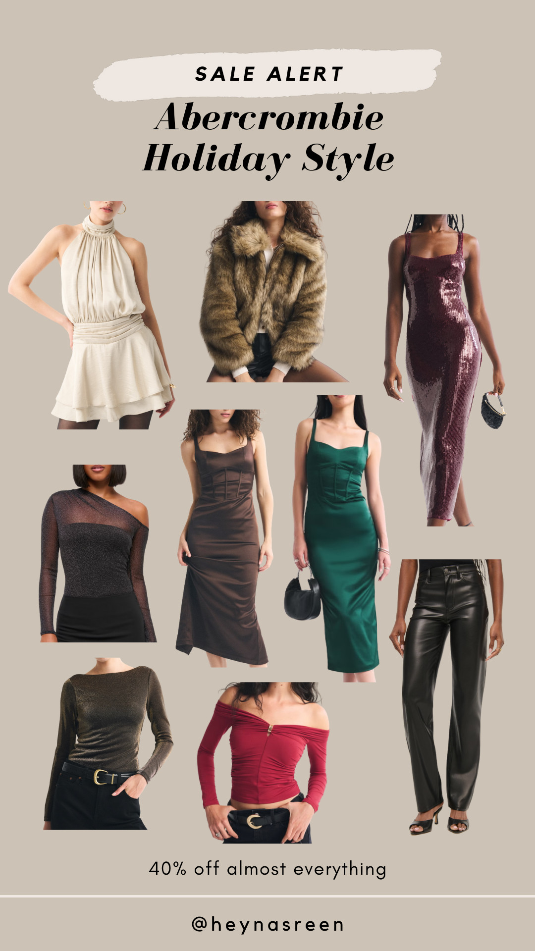 Holiday party styles at Abercrombie! I shared a few ways I styled some festive pieces on my LTK, but sharing more options here. Includes faux fur, sheer, satin, leather, and more holiday options ✨ Get 40% off almost everything! 

 

#LTKHoliday #LTKSaleAlert