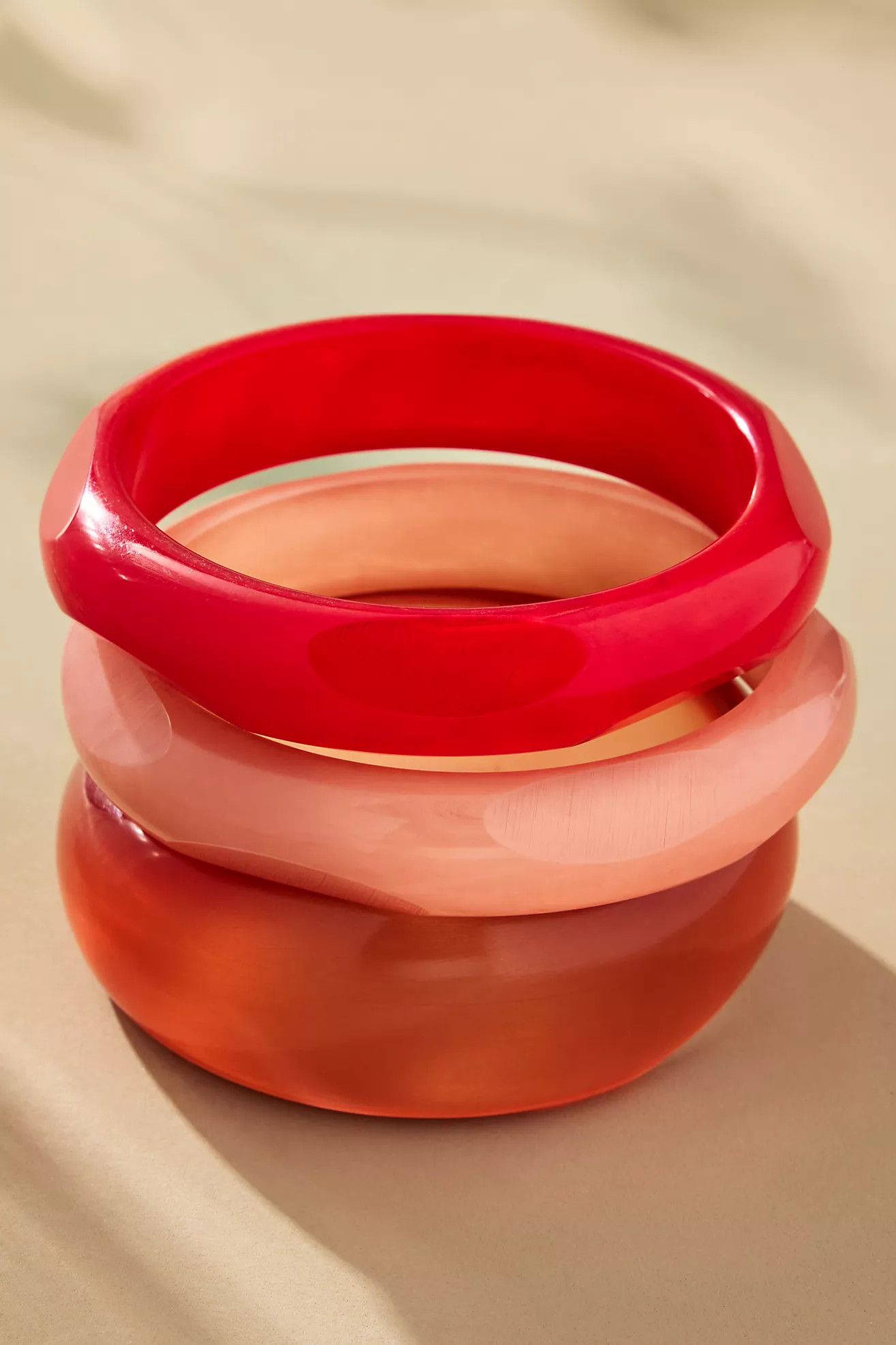 Round Bangle Bracelets, Set of 3 | Anthropologie (US)