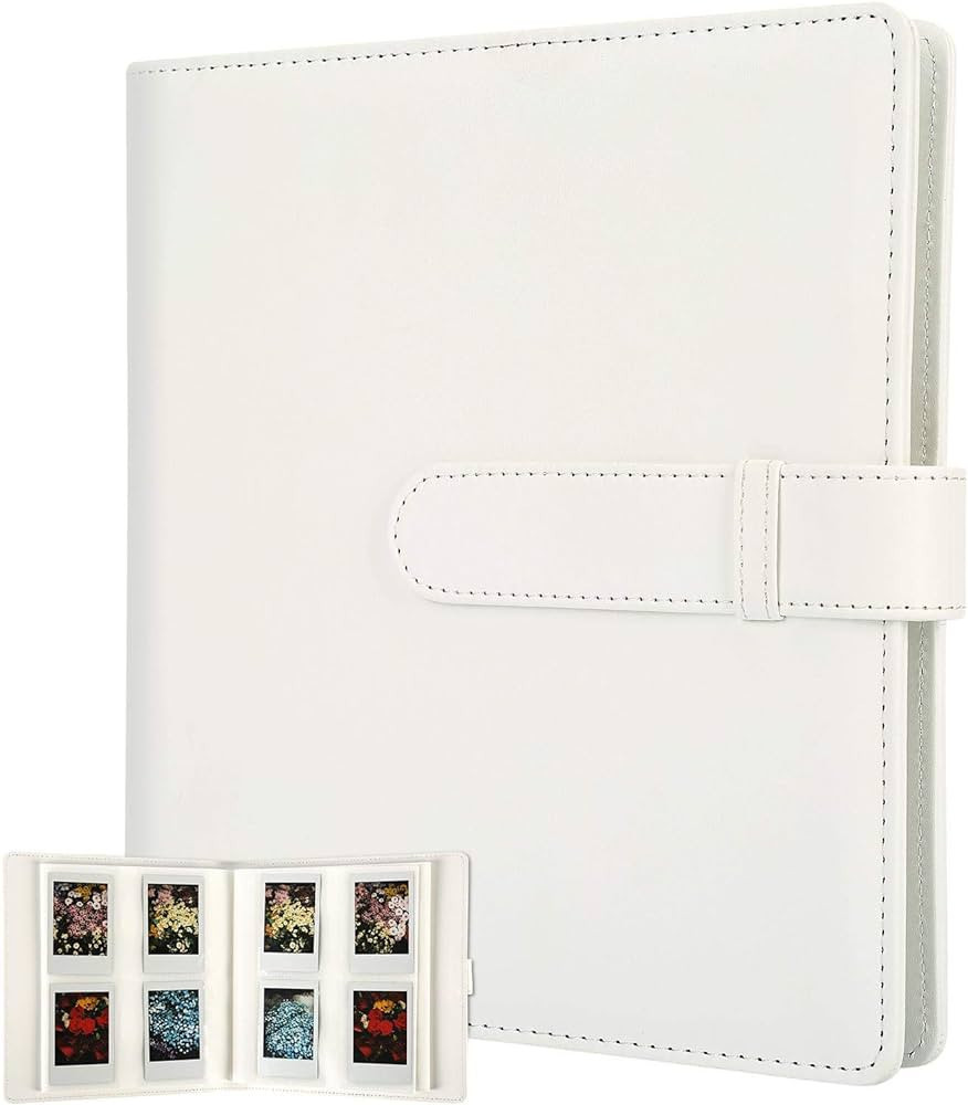 256 Pockets Photo Album for Fujifilm Instax Mini Camera, Photo Album for Polaroid, Leather Cover,... | Amazon (US)