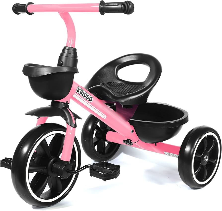 KRIDDO Kids Tricycles Age 24 Month to 4 Years,Gift Toddler Trike for 2.5 to 5/ 2-4 Year Olds, Pin... | Amazon (US)