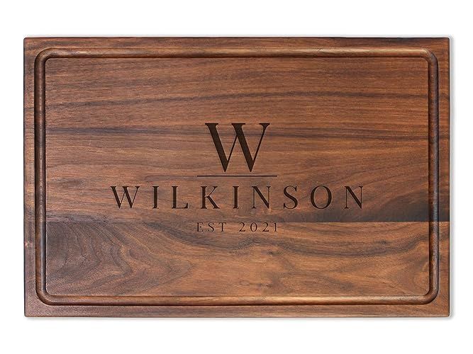 Refine Kitchenware Personalized Cutting Board, USA Made Custom Monogrammed Cutting Board, Custom ... | Amazon (US)