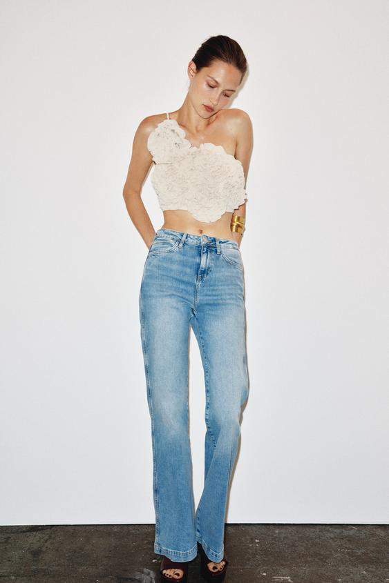 FLOWER CROP TOP | Zara US