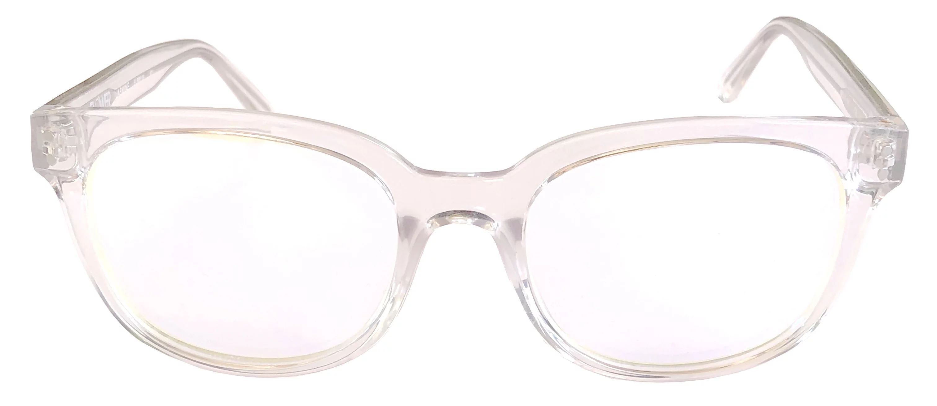 Flower Eyewear Handmade BlueLight Blocking Computer Glasses, Clear Crystal | Walmart (US)