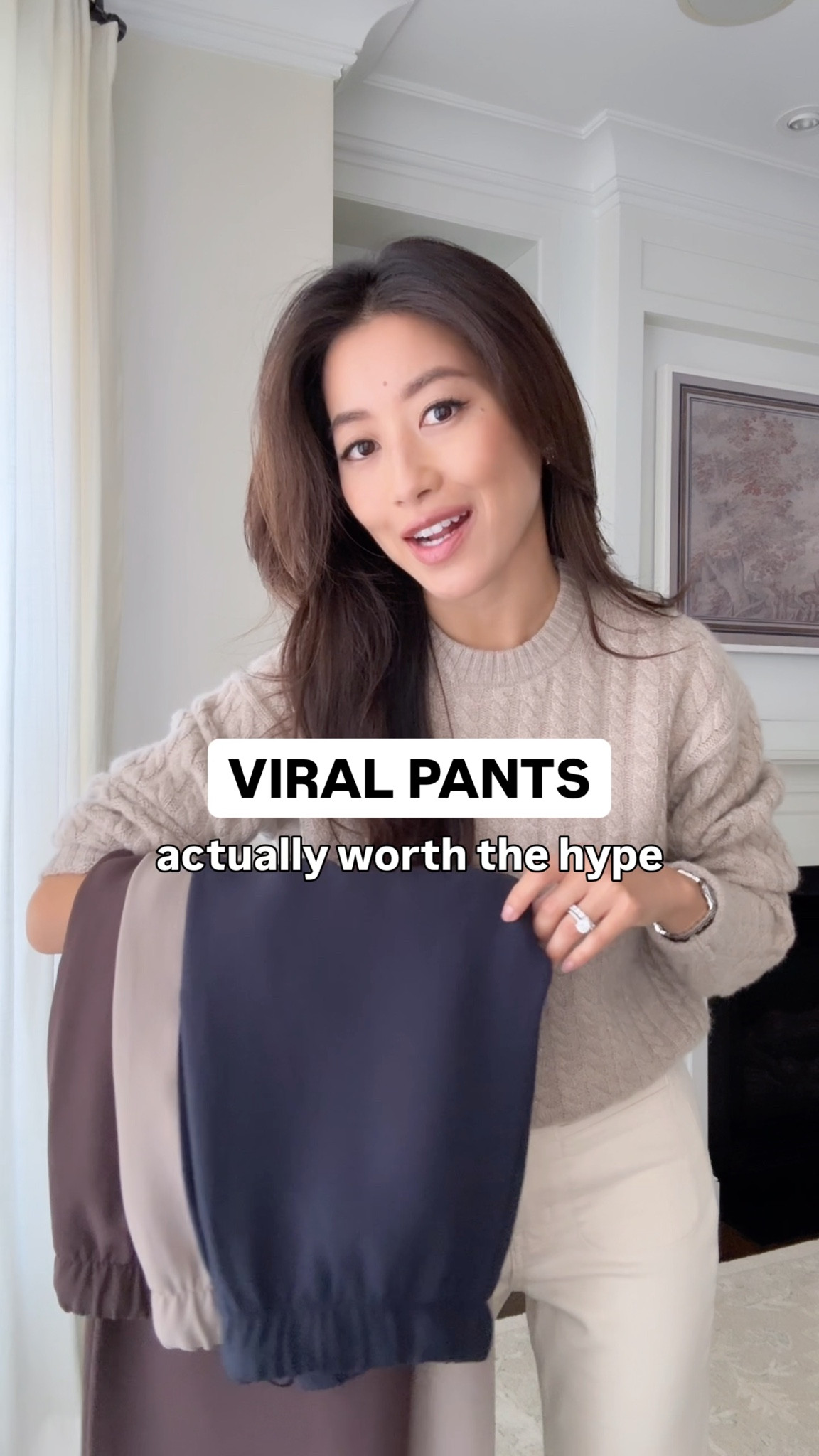 These amazing pants in *short* are finally back! Short sells out fast.

• I am 5ft tall and have on XXS short (petite). I measured a 28” inseam and 9.75” rise on my pair and you can hike the waist up higher or lower with the drawstring.

INTRO: J.Crew cable sweater xxs + ecru flare jeans 24 petite  

OUTFIT 1: 
• aritzia rib tee xs, sized up 
• J.Crew sweater xxs 
• new balance 530 sneakers. Big kids size 4 = adults size 5.5/6 
• Madewell suede bag, polo hat

Outfit 2: 
• Madewell dimes boots 5H, runs a little narrow across the toe
• Quince half zip pullover xs
• Demellier bag

Outfit 3: 
• Aritzia Blouse XXS matte pearl, 
• reformation sandals 5.5
• Heaven Mayhem earrings
• Celine bag

holiday outfit ideas , work wear , smart casual office outfit , easy mom casual outfit looks, airport travel style#LTKStyleTip

#LTKTravel #LTKPetite