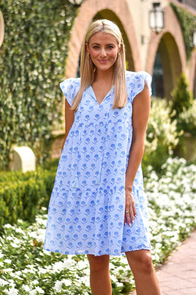 The Eloise Ruffle Sleeve Dress | J.Marie