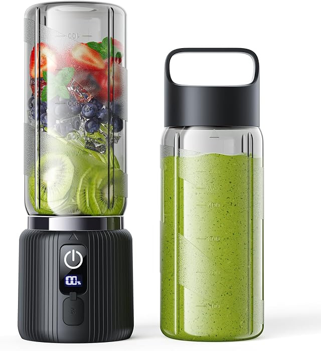 COKUNST Portable Blender, Small Smoothie & Shake Maker with 8 Blades, USB C Rechargeable Personal... | Amazon (US)