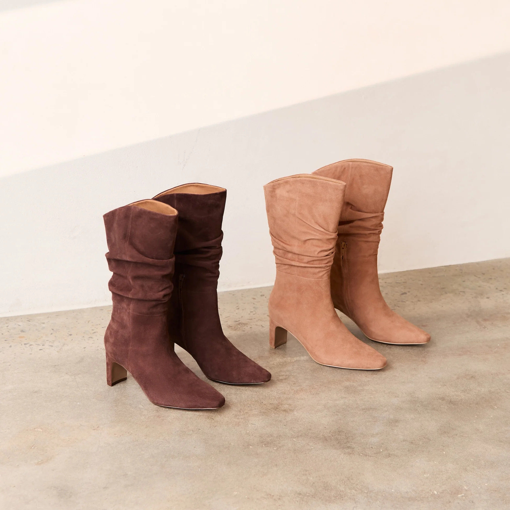 Clarkson Milk Chocolate Suede Boots | FRANKIE4 | FRANKIE4