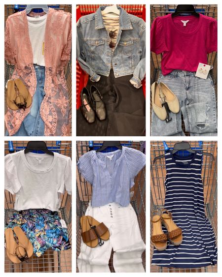 Weeks worth of Walmart “cart outfits”! Fully stocked! These all fit true to size; I wear size 6 in the jeans, small in the dress, shorts, denim jacket and puff sleeve tops. #walmartfashion #fyp #pinterestinspired #attainable #walmartfashion 

#LTKstyletip #LTKfindsunder100 #LTKfindsunder50