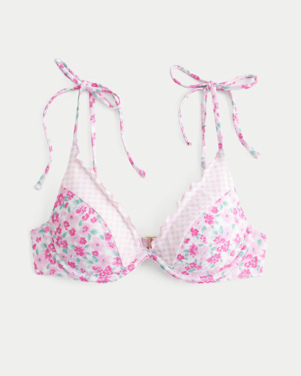 Ruffle Edge Underwire Bikini Top | Hollister (US)