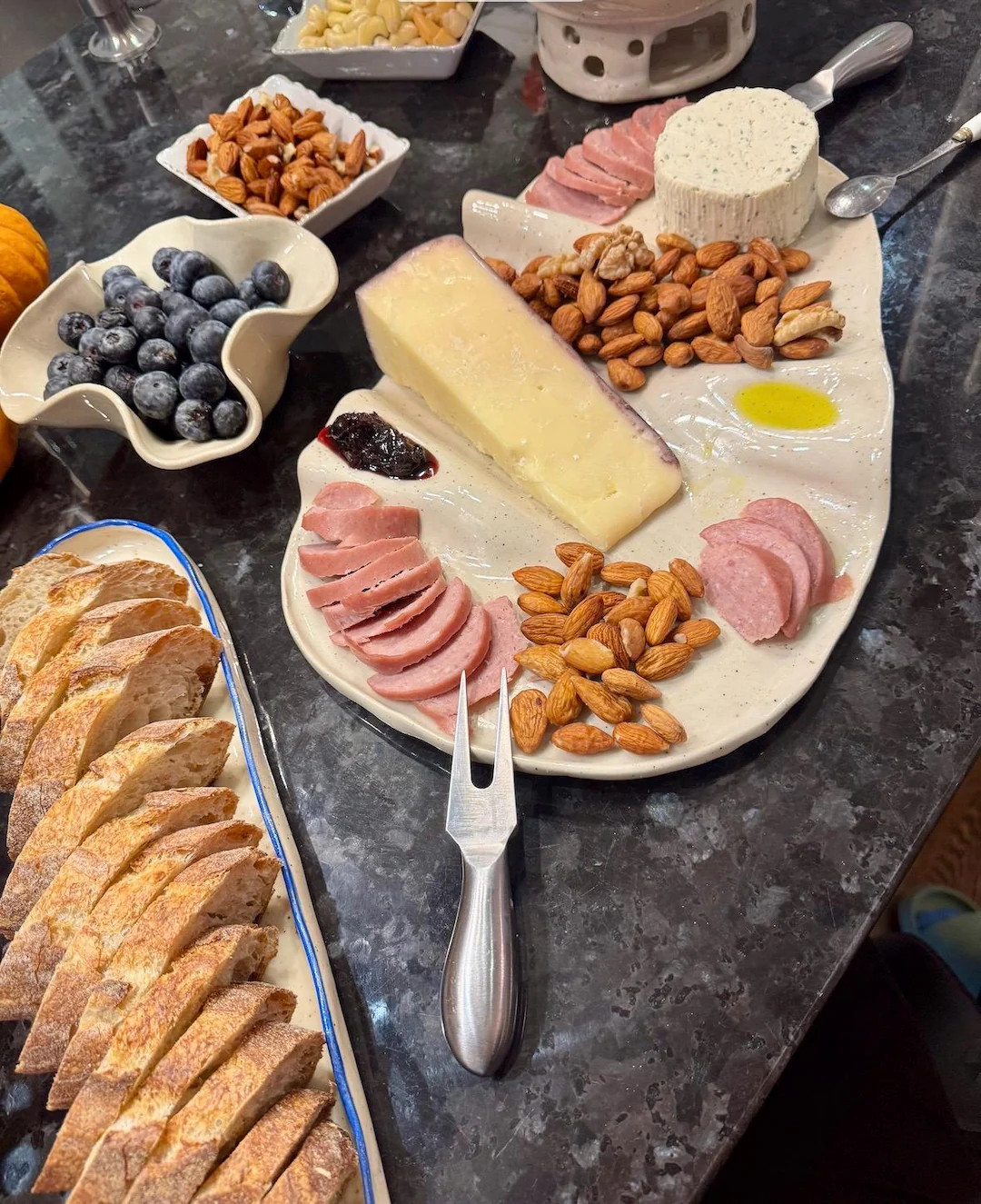 Handmade Charcuterie Platter | Ceramic Stoneware Wave | Wonky - Etsy | Etsy (US)