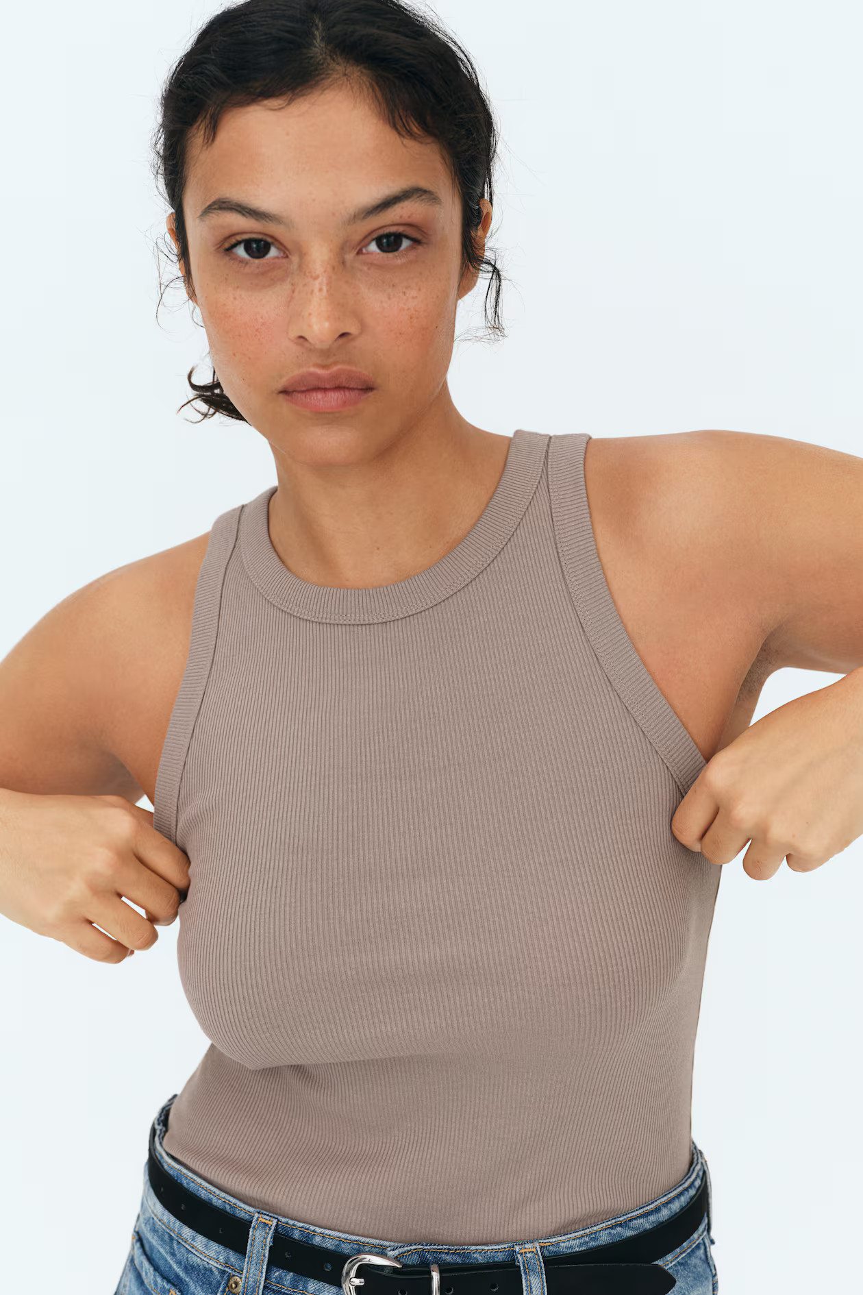 Ribbed vest top | H&M (UK, MY, IN, SG, PH, TW, HK)
