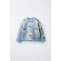 Zara - Fruit Print Knit Jumper - Kids - Light Blue - Kids | Zara US