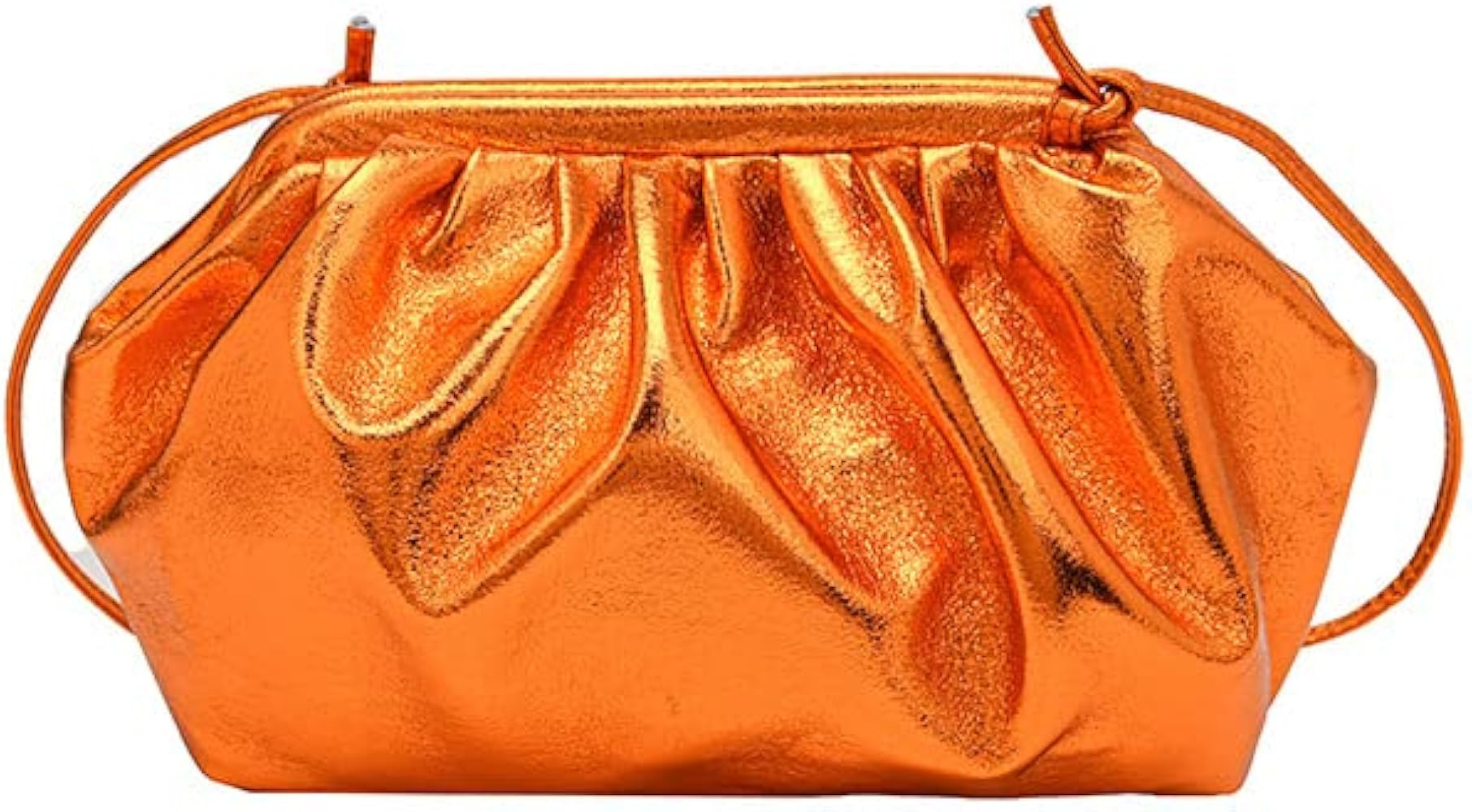 Y2k Silver Purse for Women Dumpling Y2k Silver Bag Metallic Purse Silver Crossbody Purse Cloud Sh... | Amazon (US)