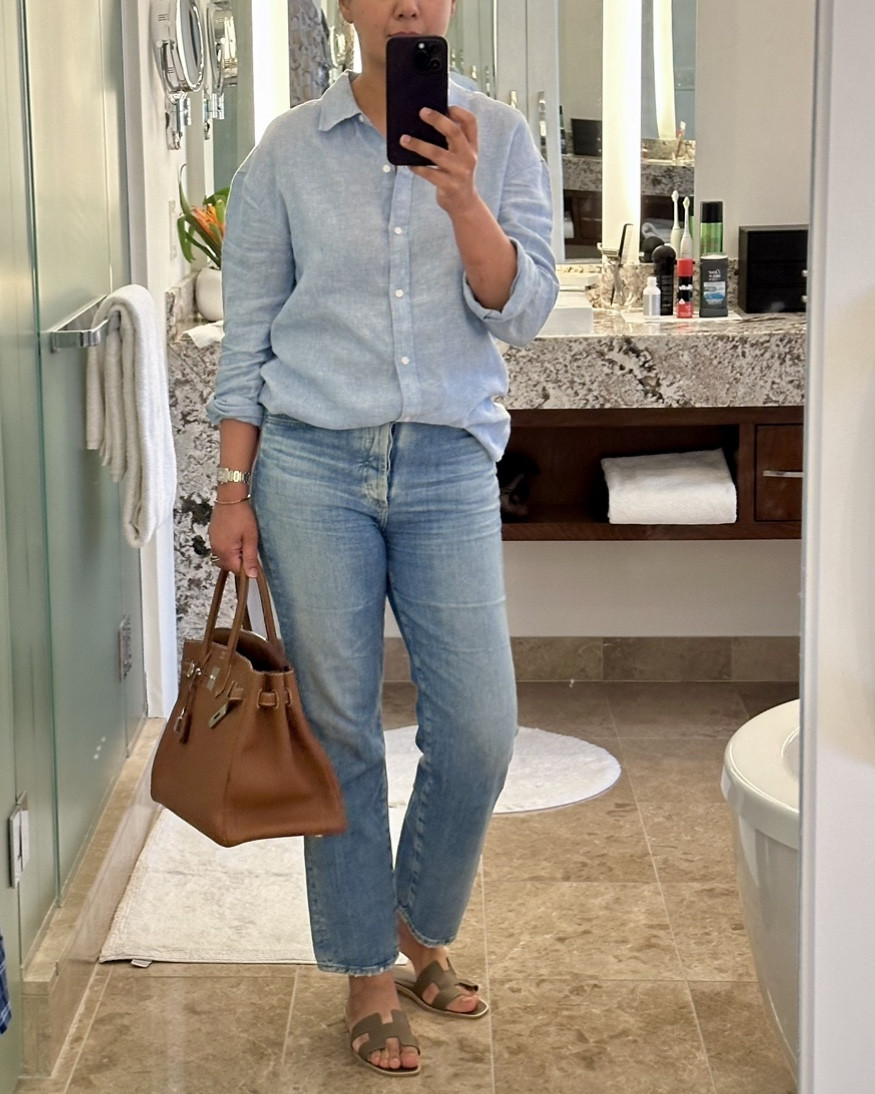 I love these high-rise AG jeans 👖—they're super comfortable and fit my body perfectly.

#LTKOver40 #LTKMidsize #LTKSaleAlert