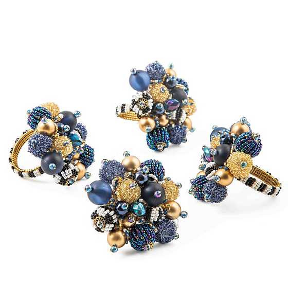 Starry Night Beaded Napkin Rings, Set of 4 | MacKenzie-Childs