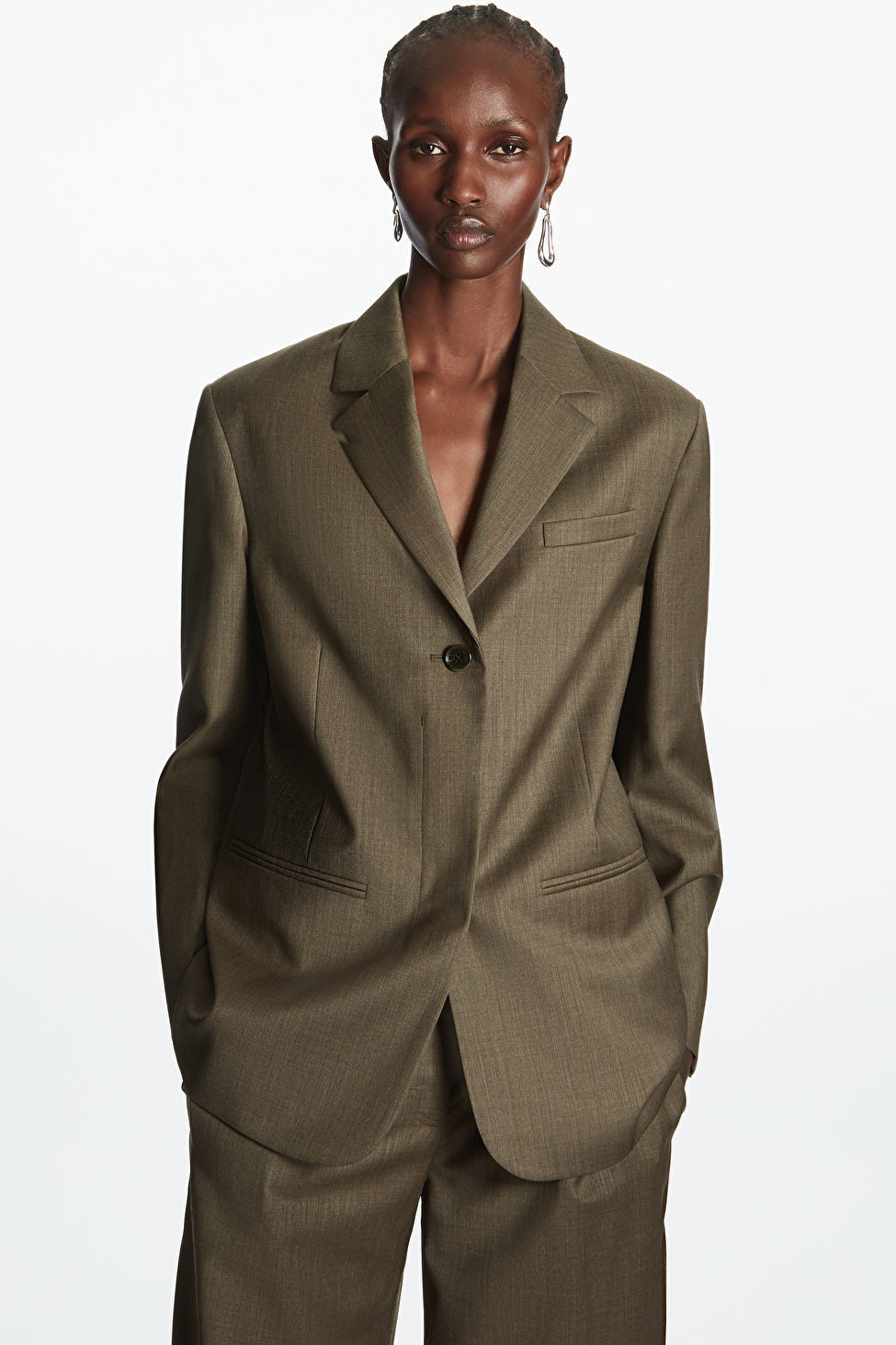 RELAXED-FIT MINIMAL WOOL BLAZER | COS UK