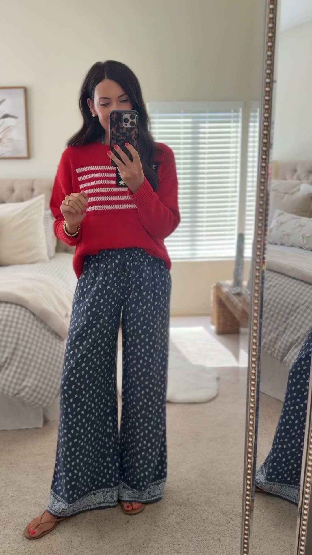 Blown away by these pants👏🏻 wearing a small & small in flag sweater

#LTKSaleAlert #LTKSeasonal #LTKmomlife