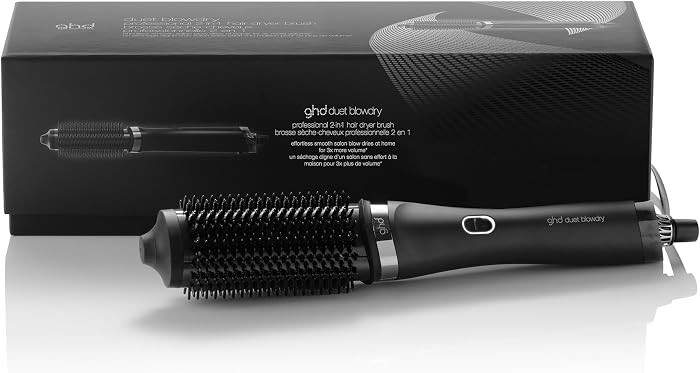 ghd Duet Blowdry-Hair Dryer Brush | Wet to Blow Dried with No Heat Damage | 3X More Volume with 24 Hour Long-Lasting Results | Blow Dry with No Fizz | 50% More Shine | Amazon (US)