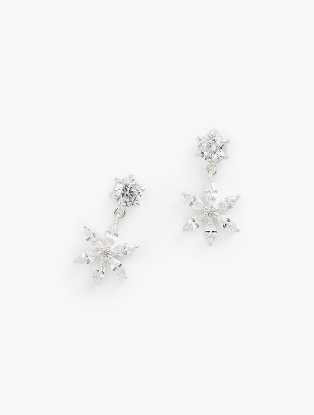 Sterling Silver Snowflake Dangle Earrings | Talbots